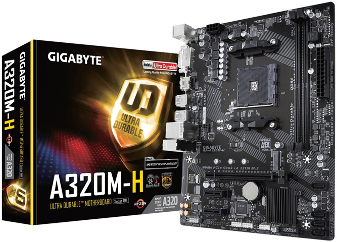 Gigabyte GA-A320M-H scheda madre Presa AM4 micro ATX AMD A320 Gigabyte GA-A320M-H scheda madre Presa AM4 micro ATX AMD A320