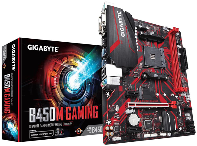 Gigabyte B450M GAMING scheda madre AMD B450 Presa AM4 micro ATX Gigabyte B450M GAMING scheda madre AMD B450 Presa AM4 micro ATX