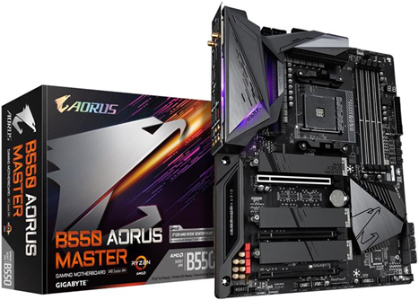 Gigabyte B550 Aorus Master AMD B550 Presa AM4 ATX Gigabyte B550 Aorus Master AMD B550 Presa AM4 ATX