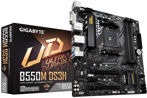 Gigabyte B550M DS3H AMD B550 Presa AM4 micro ATX Gigabyte B550M DS3H AMD B550 Presa AM4 micro ATX