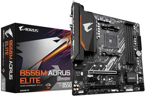 Gigabyte B550M AORUS ELITE AMD B550 Presa AM4 micro ATX Gigabyte B550M AORUS ELITE AMD B550 Presa AM4 micro ATX