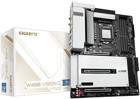 Gigabyte W480 VISION D scheda madre Intel W480 Express LGA 1200 ATX Gigabyte W480 VISION D scheda madre Intel W480 Express LGA 1200 ATX