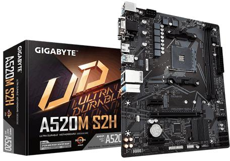 Gigabyte A520M S2H scheda madre Presa AM4 micro ATX Gigabyte A520M S2H scheda madre Presa AM4 micro ATX