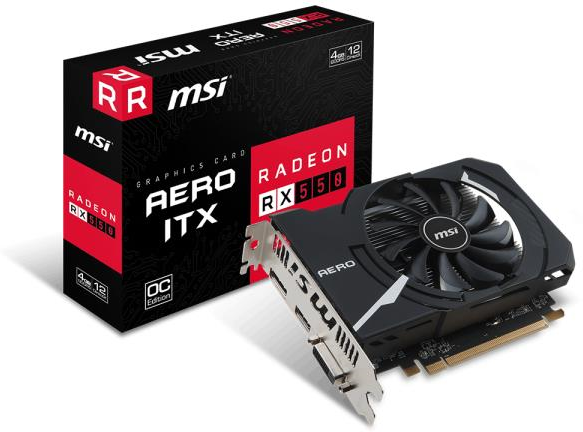 MSI Radeon RX 550 4 GB GDDR5 MSI Radeon RX 550 4 GB GDDR5