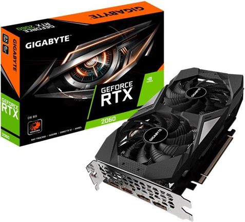 Gigabyte GV-N2060D6-6GD scheda video NVIDIA GeForce RTX 2060 6 GB GDDR6 Gigabyte GV-N2060D6-6GD scheda video NVIDIA GeForce RTX 2060 6 GB GDDR6
