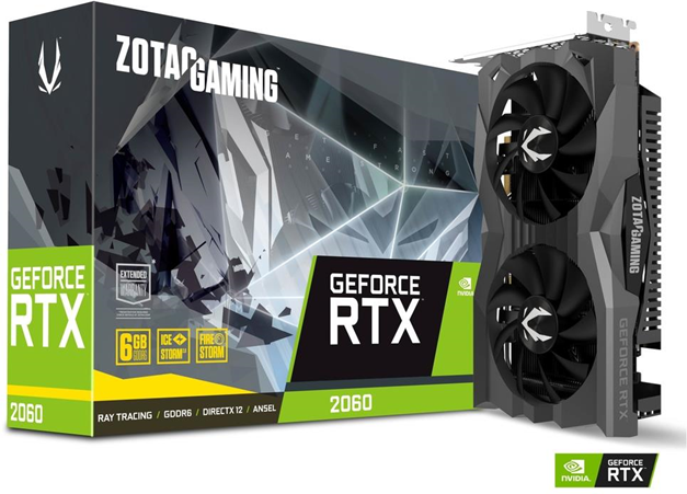 Zotac ZT-T20600H-10M scheda video GeForce RTX 2060 6 GB GDDR6 Zotac ZT-T20600H-10M scheda video GeForce RTX 2060 6 GB GDDR6