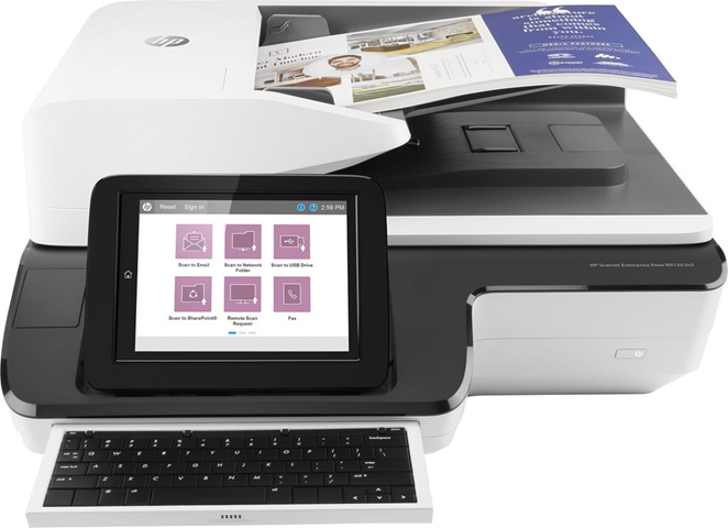 HP Scanjet Enterprise Flow N9120 fn2 Scanner piano e ADF 600 x 600 DPI A3 Nero, Bianco