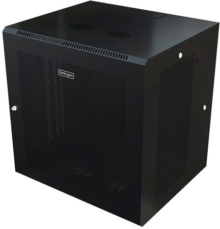 StarTech.com RK1224WALHM Da parete 12U 90kg Nero rack