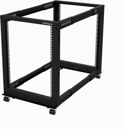 StarTech.com Armadio Server Rack a telaio aperto 15U - 4 staffe - Profontit regolabile StarTech.com Armadio Server Rack a telaio aperto 15U - 4 staffe - Profontit regolabile