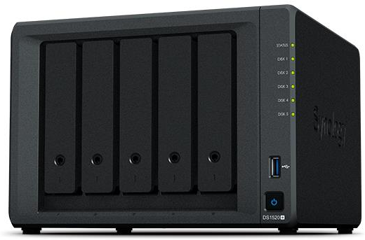 Synology DiskStation DS1520+ server NAS e di archiviazione J4125 Collegamento ethernet LAN Desktop Nero Synology DiskStation DS1520+ server NAS e di archiviazione J4125 Collegamento ethernet LAN Desktop Nero