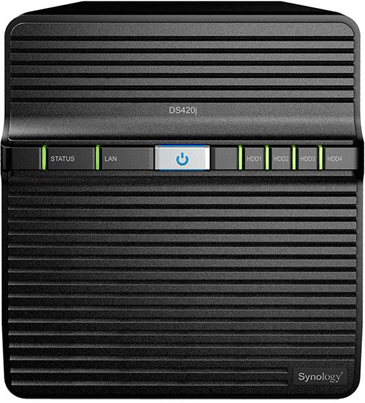 Synology DiskStation DS420J server NAS e di archiviazione RTD1296 Collegamento ethernet LAN Compatta Nero Synology DiskStation DS420J server NAS e di archiviazione RTD1296 Collegamento ethernet LAN Compatta Nero