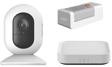 Yi Technology Kami home: kami wire-free camera kit wk101 kit di sicurezza base n10 + telecamera di sicurezza ip w101s full hd impermeabile + carica batteria aw01 Yi Technology Kami home: kami wire-free camera kit wk101 kit di sicurezza base n10 + telecamera di sicurezza ip w101s full hd impermeabile + carica batteria aw01