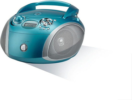 Grundig 1445 Radio CD USB Mp3, Argento Grundig 1445 Radio CD USB Mp3, Argento