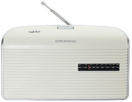 Grundig GRN1520 Music60 Radio, Bianco/Argento Grundig GRN1520 Music60 Radio, Bianco/Argento