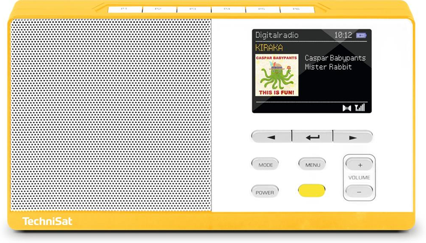 TechniSat DIGITRADIO KIRA 1 Portatile Digitale Bianco, Giallo radio TechniSat DIGITRADIO KIRA 1 Portatile Digitale Bianco, Giallo radio