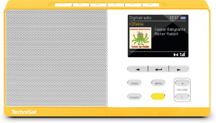 TechniSat DIGITRADIO KIRA 1 Portatile Digitale Bianco, Giallo radio