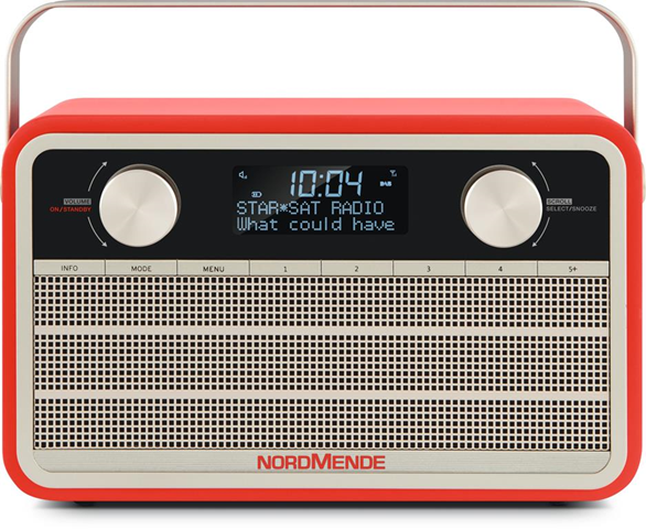 TechniSat Transita 120 radio Portatile Digitale Beige, Rosso