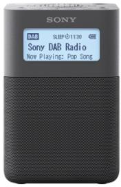 Sony XDR-V20D radiosveglia digitale portatile, con DAB,FM, 87.5 - 108 MHz, 174.928 - 239.2 MHz, Auto tuning, nero