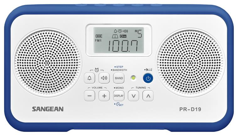 Sangean PR-D19 Portatile Digitale Blu, Bianco radio