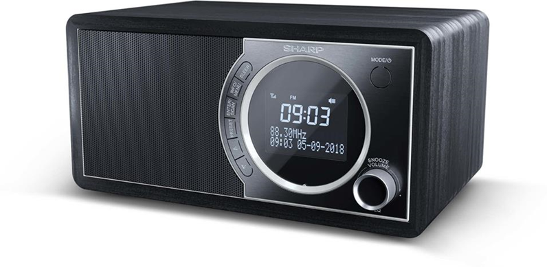 Sharp DR-450 radio Personale Digitale Nero, Acciaio inossidabile