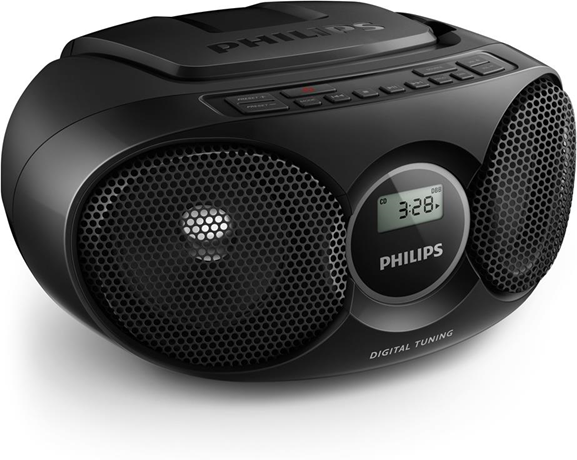 Philips AZ215B/12 impianto stereo portatile Digitale 3 W Nero