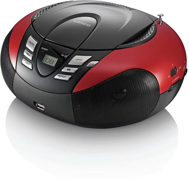 Lenco SCD-37 Digitale Nero, Rosso radio CD Lenco SCD-37 Digitale Nero, Rosso radio CD