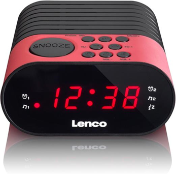 Lenco CR-07 radio Orologio Nero, Rosa Lenco CR-07 radio Orologio Nero, Rosa