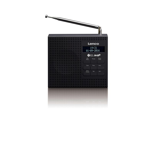 Lenco PDR-020 radio Portatile Analogico e digitale Nero