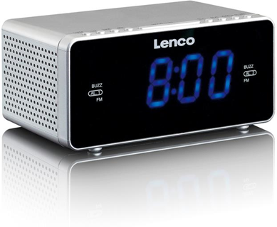 Lenco CR-520 radio Orologio Digitale Argento