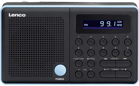 Lenco FM Radio portatile  MPR-034 SD, USB, FM ricaricabile Nero, Blu Lenco FM Radio portatile  MPR-034 SD, USB, FM ricaricabile Nero, Blu