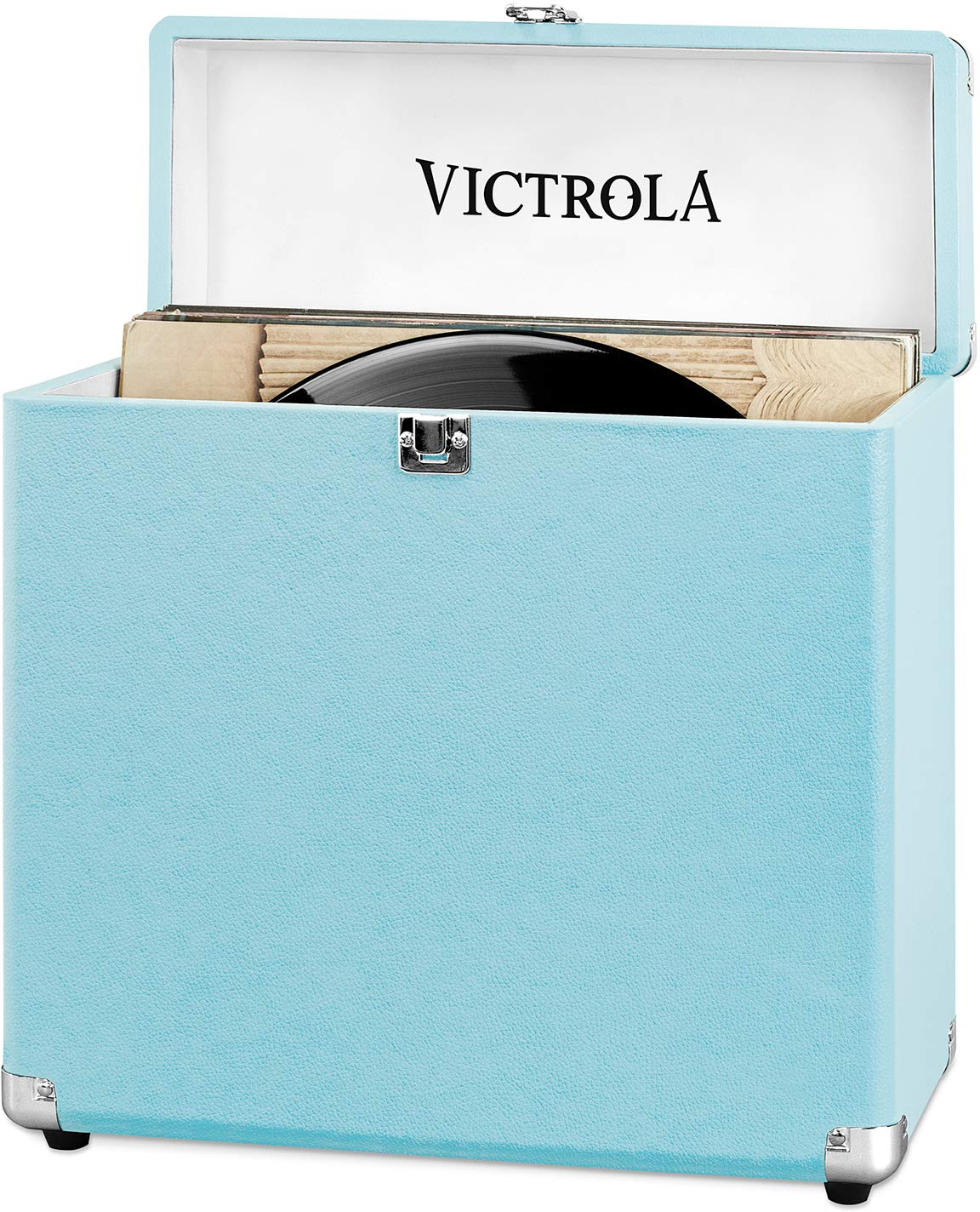 Victrola Custodia Valigetta Porta Vinili 30+ pezzi