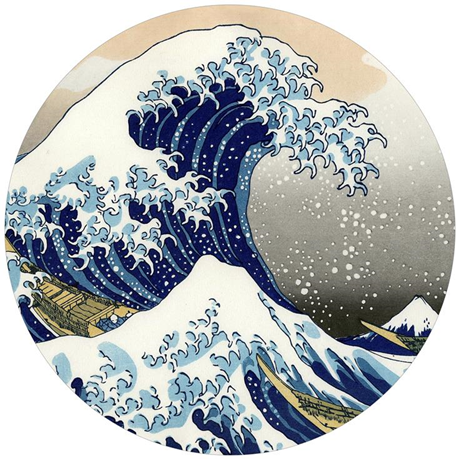 Age Print Panno Feltro Per Giradischi Onda Hokusai Slipmat Age Print Panno Feltro Per Giradischi Onda Hokusai Slipmat