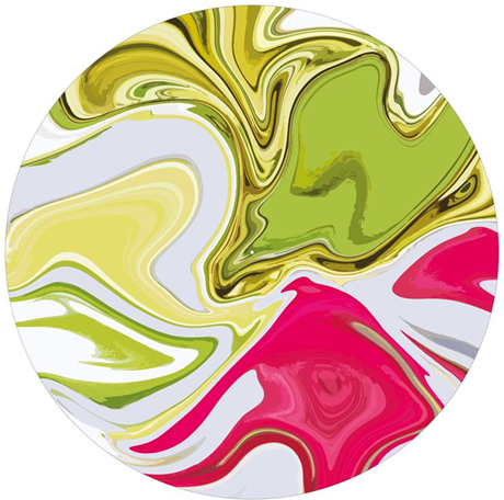 Age Print Panno Feltro Per Giradischi Abstract Liquified Slipmat