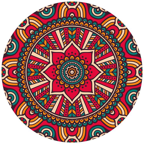 Age Print Panno Feltro Per Giradischi Mandala Slipmat Age Print Panno Feltro Per Giradischi Mandala Slipmat