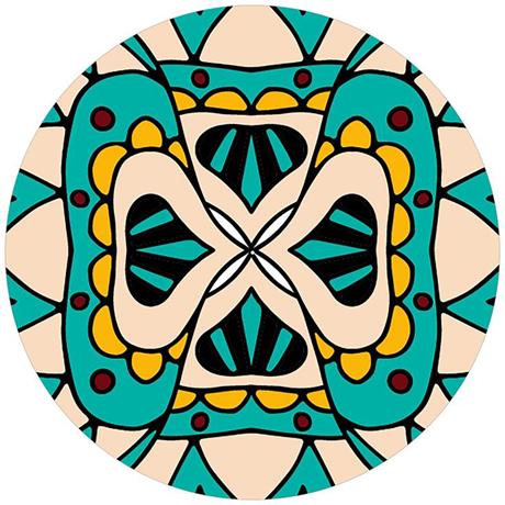 Age Print Panno Feltro Per Giradischi Mandala Slipmat Age Print Panno Feltro Per Giradischi Mandala Slipmat