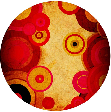 Age Print Panno Feltro Per Giradischi Abstract Slipmat