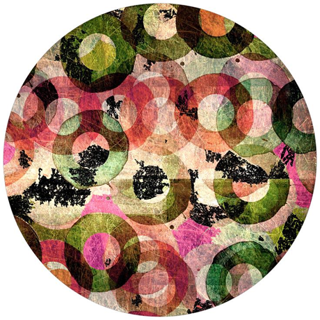 Age Print Panno Feltro Per Giradischi Texture Circles Slipmat Age Print Panno Feltro Per Giradischi Texture Circles Slipmat