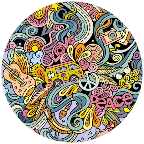 Age Print Panno Feltro Per Giradischi Murales Slipmat Age Print Panno Feltro Per Giradischi Murales Slipmat