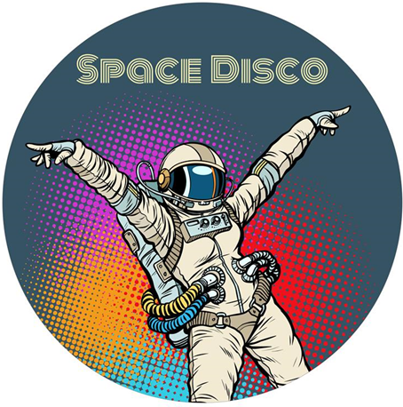 Age Print Panno Feltro Per Giradischi Space Disco Slipmat Age Print Panno Feltro Per Giradischi Space Disco Slipmat