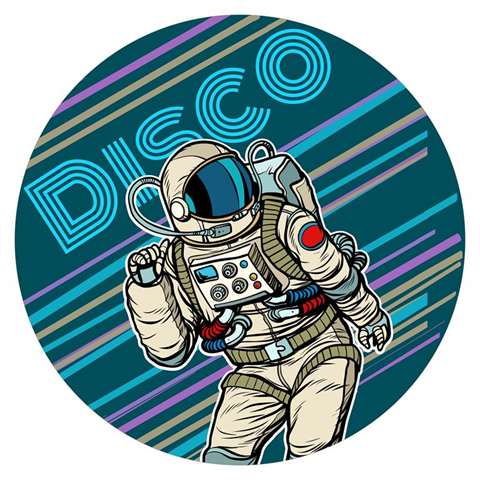 Age Print Panno Feltro Per Giradischi Space Disco Slipmat