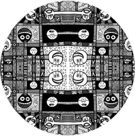 Age Print Panno Feltro Per Giradischi Creepy Smiles Slipmat Age Print Panno Feltro Per Giradischi Creepy Smiles Slipmat