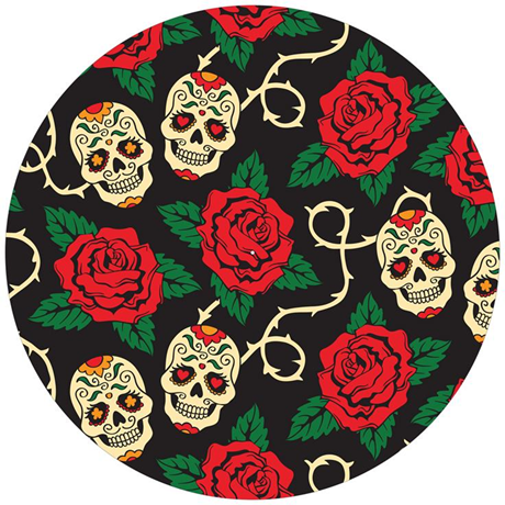 Age Print Panno Feltro Per Giradischi Skulls'N'Roses Slipmat Age Print Panno Feltro Per Giradischi Skulls'N'Roses Slipmat
