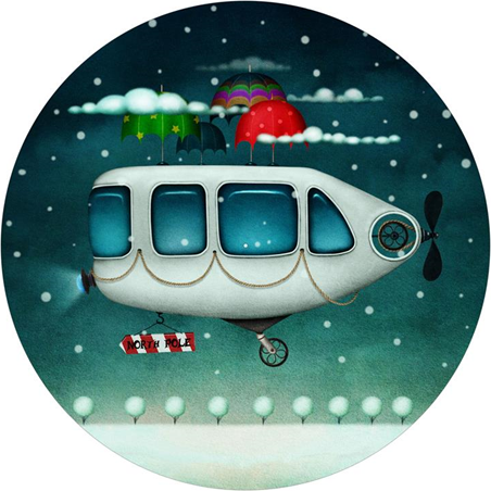 Age Print Panno Feltro Per Giradischi Imaginaria North Pole Slipmat Age Print Panno Feltro Per Giradischi Imaginaria North Pole Slipmat