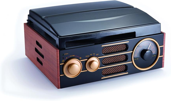 Bigben Interactive TD101 piatto audio Nero, Marrone, Oro Bigben Interactive TD101 piatto audio Nero, Marrone, Oro