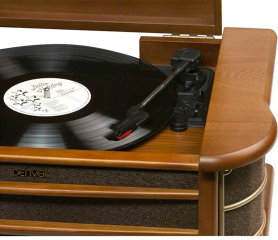 Denver Electronics MCR-50 piatto audio Marrone Denver Electronics MCR-50 piatto audio Marrone