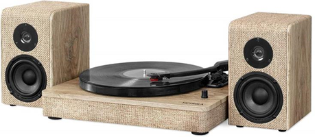 Victrola VM-130-FOT-EU piatto audio Giradischi con trasmissione a cinghia Beige, Nero, Legno Victrola VM-130-FOT-EU piatto audio Giradischi con trasmissione a cinghia Beige, Nero, Legno
