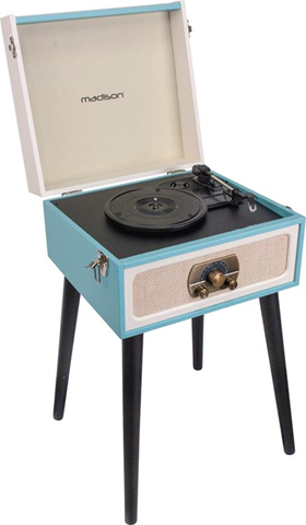 Madison Sound MAD-LPRETRO-MKII Giradischi con trasmissione a cinghia Nero, Blu Madison Sound MAD-LPRETRO-MKII Giradischi con trasmissione a cinghia Nero, Blu