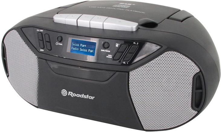 Roadstar RCR-777UD+ piatto audio Giradischi con trasmissione a cinghia Nero