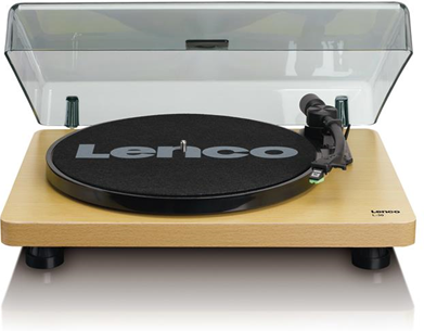 Lenco L-30 WOOD Giradischi con trasmissione a cinghia piatto audio