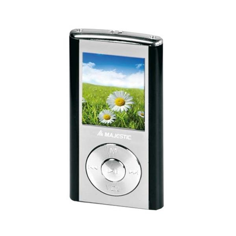 Majestic SDA-4357RBK Lettore MP3 Nero, Argento 4 GB